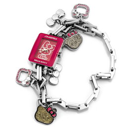 Chronotech CT6323L-08M Hello Kitty con esfera rosa y correa plateada