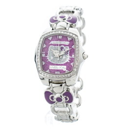 Chronotech CT7105LS-03M con esfera morada y correa plateada