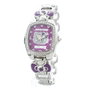 Chronotech CT7105LS-03M con esfera morada y correa plateada