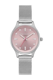 Ted Baker TE50650001 Reloj Analógico Plateado con Esfera Rosa