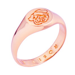 Rosefield ARG01 Anillo de Acero Rosa Talla 13