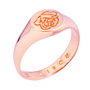 Rosefield ARG01 Anillo de Acero Rosa Talla 13