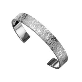 GC Pulsera Flat Cuff de Plata de Ley Plateada