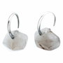 GC Pendientes de Plata de Ley con Cuarzo Rutilado, 3cm