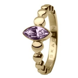Skagen JRSG005SS6 Anillo Dorado Talla 13