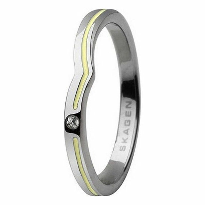 Skagen JRSY018SS8 Anillo de Acero Plateado Tamaño 17 Skagen JRSY018SS8 Anillo de Acero Plateado Tamaño 17