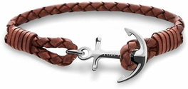 Tom Hope Pulsera TM0220 de Piel y Plata de Ley