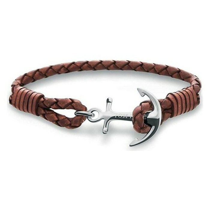 Tom Hope Pulsera TM0220 de Piel y Plata de Ley