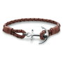 Tom Hope Pulsera TM0220 de Piel y Plata de Ley