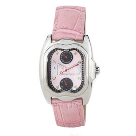 Chronotech CT7220L-08 Reloj de Mujer con Correa de Piel Rosa