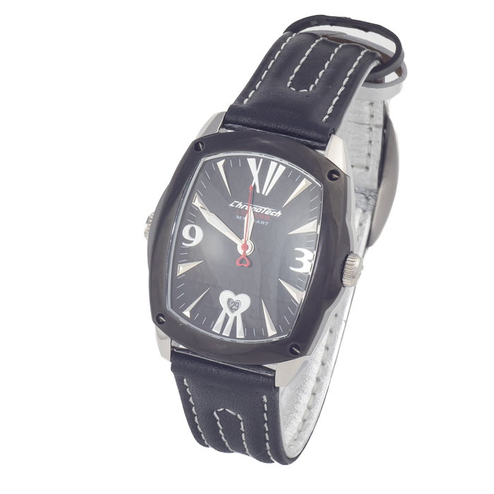 Chronotech CT7696M-12 con correa de piel negra reversible