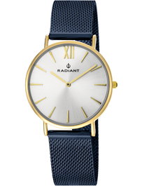 Radiant RA377621 Reloj de Mujer con Correa Azul y Esfera Gris