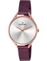 Radiant RA432209 Reloj de Mujer con Caja Oro Rosa y Correa Burdeos