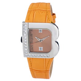 Laura Biagiotti Reloj LB0001L-06Z con Correa de Piel Naranja