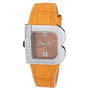 Laura Biagiotti Reloj LB0001L-06Z con Correa de Piel Naranja