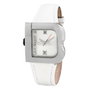 Laura Biagiotti Reloj LB0001L-07 para mujer con correa blanca