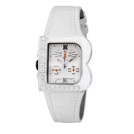 Laura Biagiotti Reloj LB0002L-07Z con correa de piel blanca