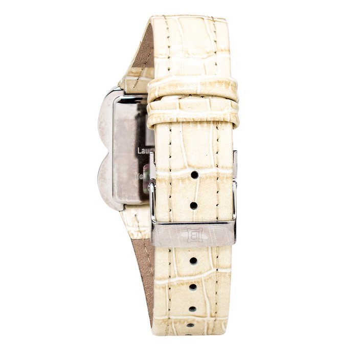 Laura Biagiotti Reloj LB0002L-11 para mujer con correa de piel beige