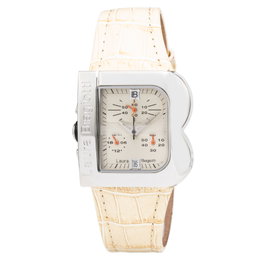 Laura Biagiotti Reloj LB0002L-11 para mujer con correa de piel beige