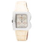 Laura Biagiotti Reloj LB0002L-11 para mujer con correa de piel beige