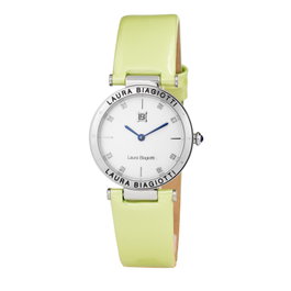 Laura Biagiotti LB0012L-02 Reloj Analógico Verde y Plateado