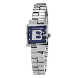 Laura Biagiotti LB0027L-01 con esfera azul y correa plateada