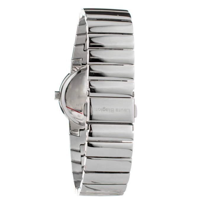 Laura Biagiotti LB0050L-03M Reloj Analógico Plateado con Esfera Beige