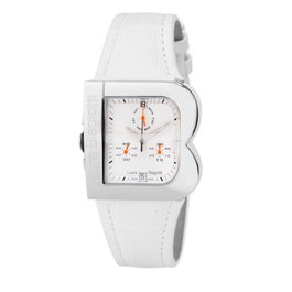 Laura Biagiotti Reloj LB0002L-B-2 con correa de piel blanca