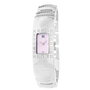 Laura Biagiotti Reloj LB0004-ROSA con esfera rosa y correa plateada
