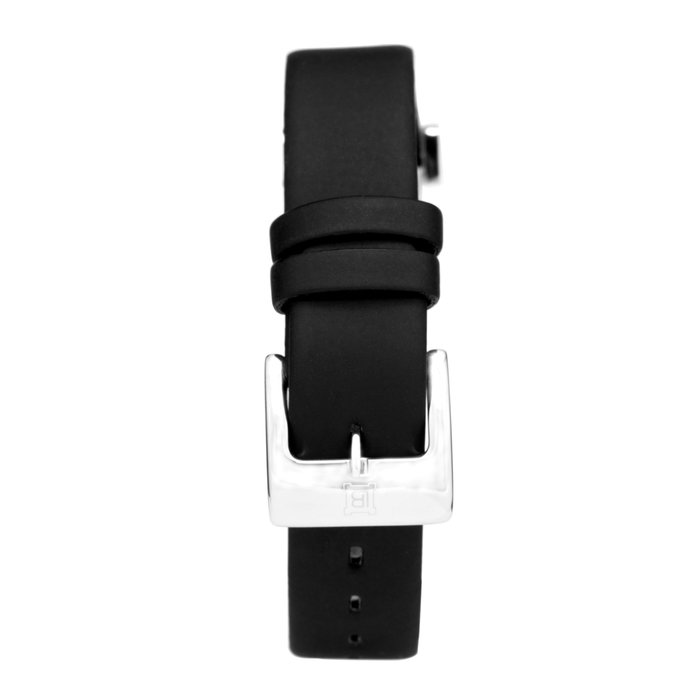 Laura Biagiotti Reloj LB0007S-04Z con Correa Negra y Caja Plateada