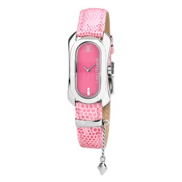 Laura Biagiotti LB0028L-RO Reloj Analógico Rosa y Plateado
