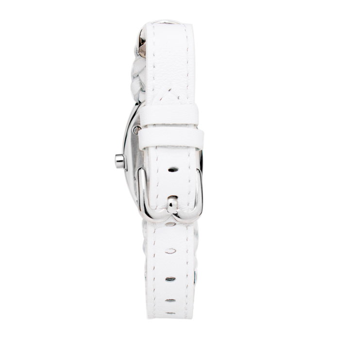 Laura Biagiotti Reloj LBSM0056L-03 con correa de piel blanca