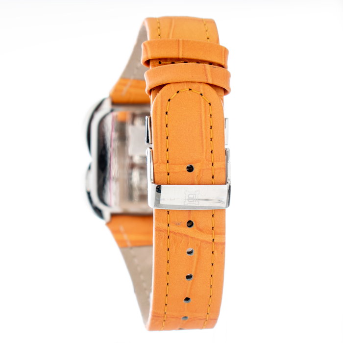 Laura Biagiotti LB0002L-NA con correa naranja y caja plateada