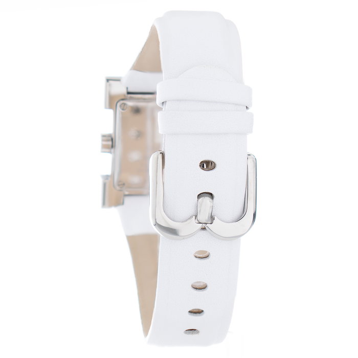 Laura Biagiotti Reloj LB0038L-02 con correa de piel blanca