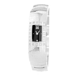 Laura Biagiotti Reloj LB0004S-NE Plateado con Esfera Negra