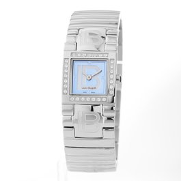 Laura Biagiotti LB0005L-AZ Reloj Analógico con Esfera Azul y Correa Plateada