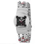 Laura Biagiotti LB0049L-02M Reloj Analógico Plateado con Esfera Negra