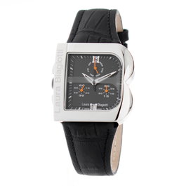 Laura Biagiotti LB0002L-NEG Reloj de Mujer con Correa de Piel Negra