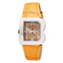Laura Biagiotti Reloj LB0002L-06 con Correa de Piel Naranja