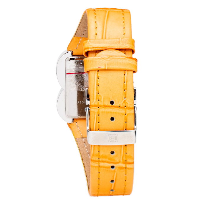 Laura Biagiotti Reloj LB0002L-06 con Correa de Piel Naranja