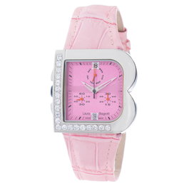 Laura Biagiotti Reloj LB0002L-ROZ con correa de piel rosa