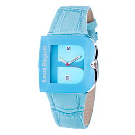 Laura Biagiotti Reloj LB0037L-05 con correa de piel azul