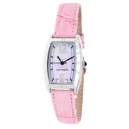 Laura Biagiotti Reloj LB0010L-ROSA con correa de piel rosa