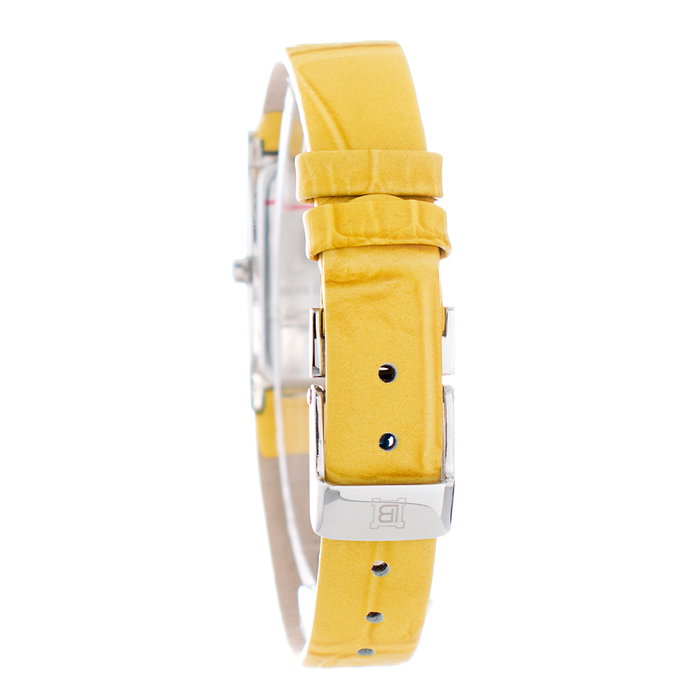 Laura Biagiotti Reloj LB0011L-AM con correa de piel amarilla
