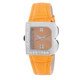 Laura Biagiotti Reloj LB0001L-DN con correa de piel naranja