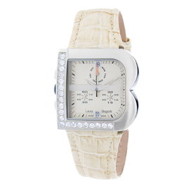 Laura Biagiotti Reloj LB0002L-CD con correa de piel crema