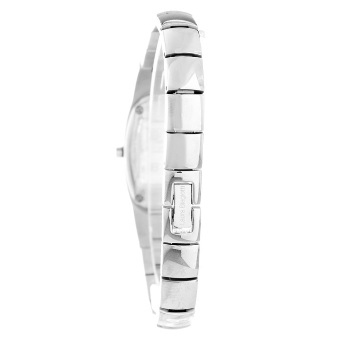 Laura Biagiotti Reloj LB0022S-03 con Esfera Azul y Correa Plateada
