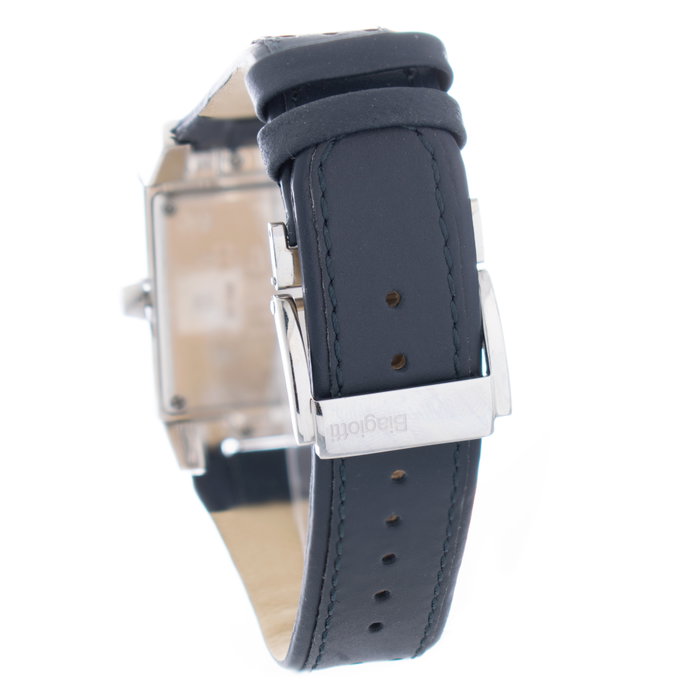 Laura Biagiotti LB0035M-02 con correa de piel negra y esfera azul