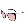 Jplus JP3038-01 Gafas de sol para mujer en dorado con cristal rosa espejo
