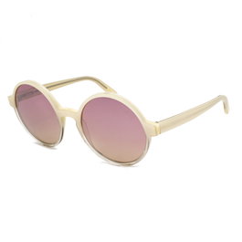 Jplus JP5022-14 Gafas de sol Beige con cristal rosa espejo
